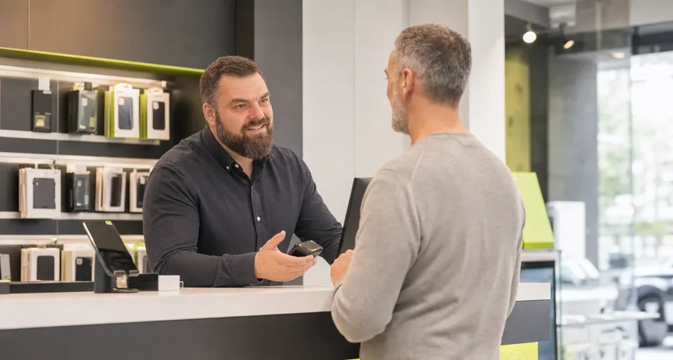 Stationärer Handel – realistische Arbeitssituation