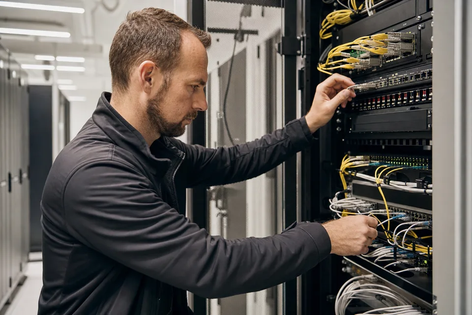 Telekommunikation – realistische Arbeitssituation